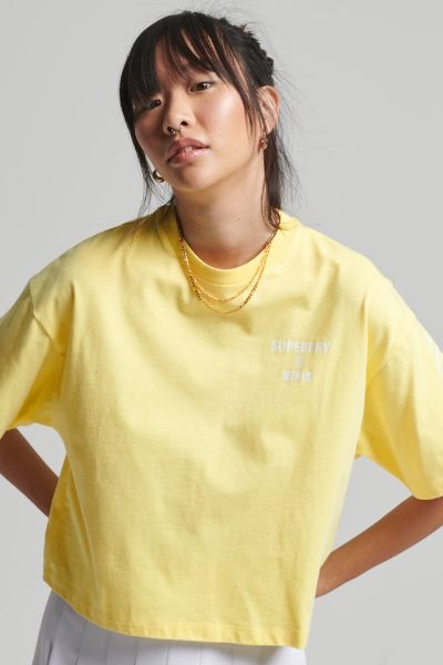 Superdry Core Code Tshirt Pale Yellow