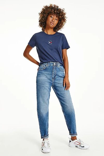 Tommy Hilfiger Retro Tapered Mom Jeans Mid Blue