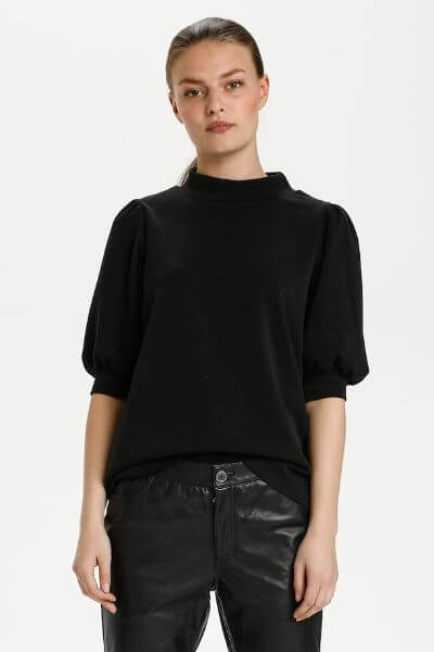 Puff Blouse Buttery Black