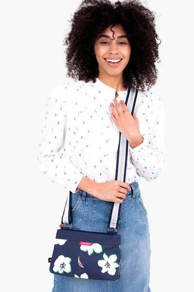 Brakeburn Floating Lily Double Compartment Crossbody Bag