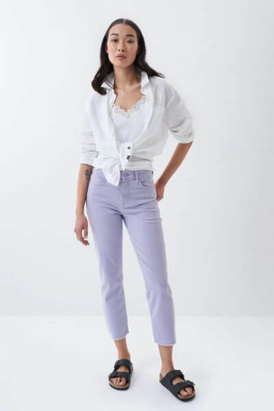 Salsa True Cropped Jeans Lilac