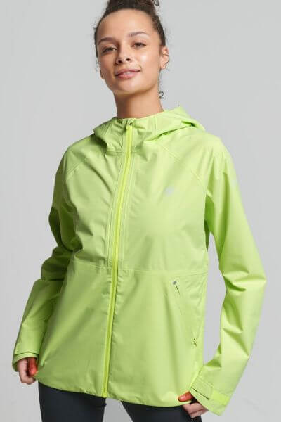 Superdry Waterproof Jacket Lime Yellow