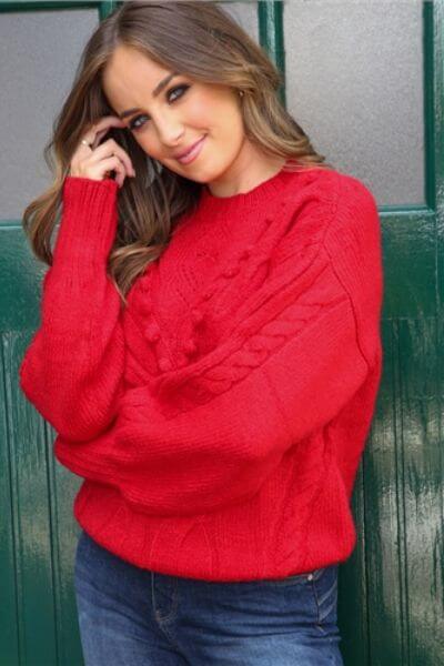 Rant and Rave Sally Knit Jumper Red