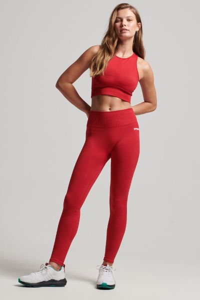 Superdry Core Seamless 7/8 Tight Red