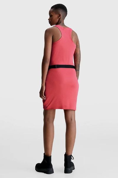 Calvin Klein Monologo Tank Dress Pink