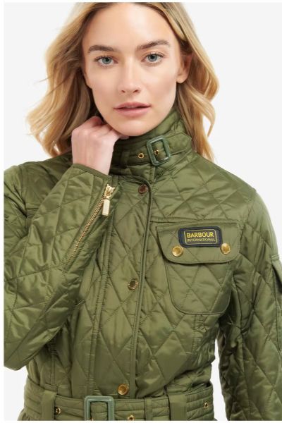 Barbour International Quilt Jacket Green