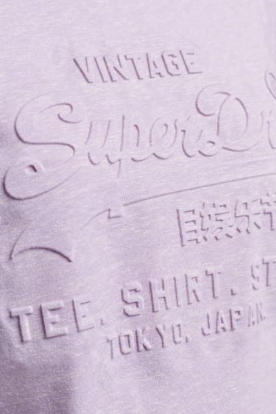 Superdry Vintage Logo Emboss Tee Purple