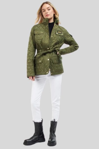 Barbour International Quilt Jacket Green