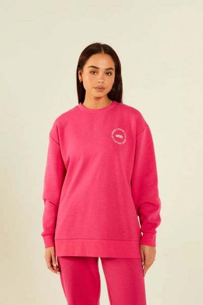 Diesel Lace Sweatshirt Pink