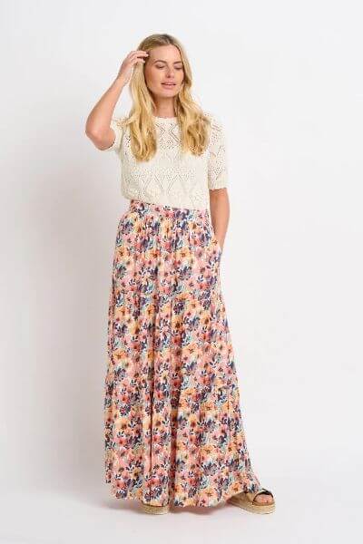 Brakeburn Summer Blooms Maxi Skirt