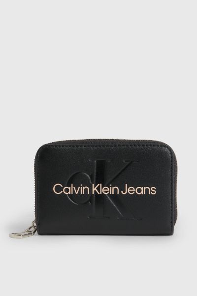 Calvin Klein Sculpted Zip Wallet Black