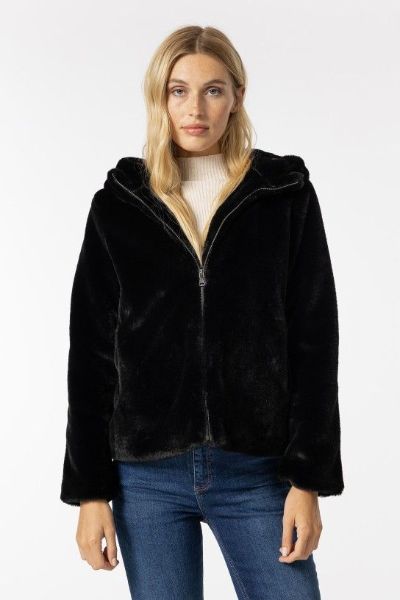 Tiffosi Classic Fur Jacket Black
