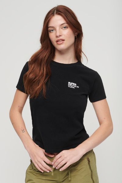 Superdry Sport Luxe Graphic Tee Black