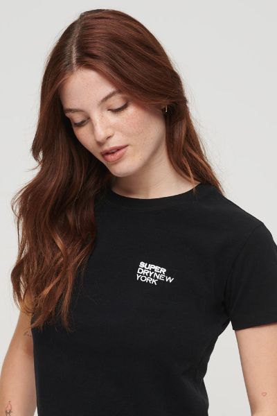 Superdry Sport Luxe Graphic Tee Black