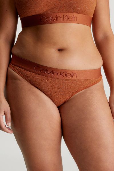 Calvin Klein Lace Thong Gingerbread
