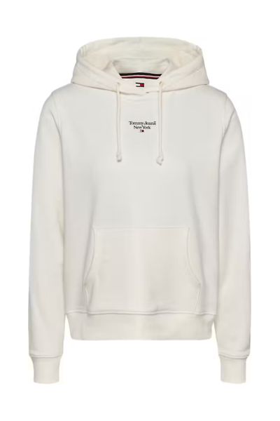 Tommy Hilfiger Logo Hoodie Cream