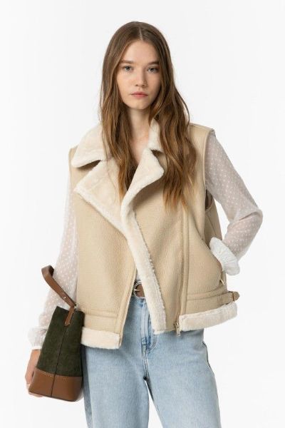 Tiffosi Icy Gilet Beige