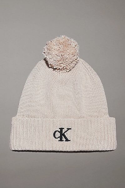 Calvin Klein Pom Pom Beanie Birch