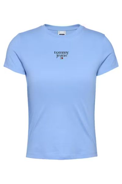 Tommy Hilfiger Slim Essential Logo Tee Blue