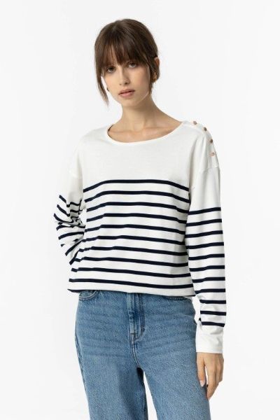 Tiffosi Venice Stripe Knit White/Navy