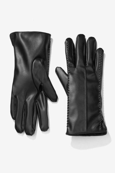 Tiffosi Berry Leather Gloves Black