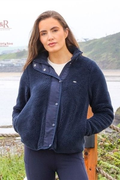 Relax & Renew Carol Teddy Bomber Navy