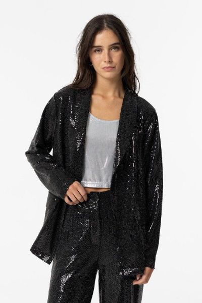 Tiffosi Blackie Sequin Blazer Black