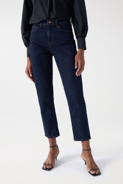 Salsa True Cropped Slim Jean Dark Wash