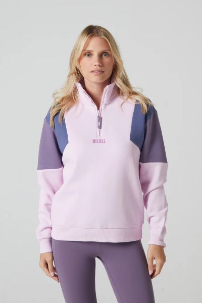 Diesel Golda Half Zip Pink Quartz